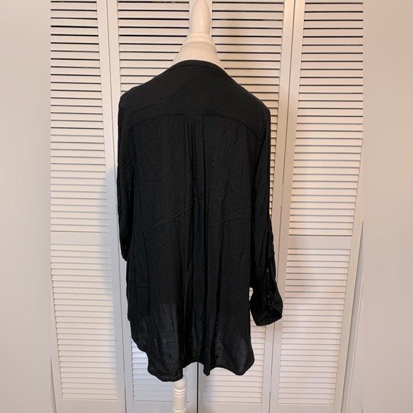 Harper Georgette Pullover 3/4 Sleeve Blouse - Picture 2 of 6